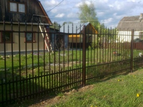 Сварные заборы с утрамбовкой щебнем 12 метров фото в Княгинино