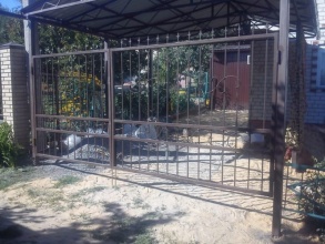 Решетчатые ворота распашные - пример 12 фото в Княгинино