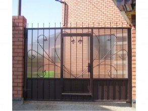 Кованые заборы с поликарбонатом 80 метров фото в Княгинино