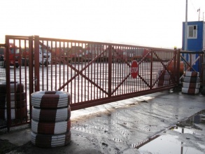 Решетчатые ворота откатные - пример 12 фото в Княгинино